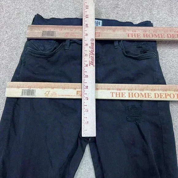 Agolde Jeans Women's Black Skinny Jegging Distressed Size 27 Pockets - Picture 2 of 13
